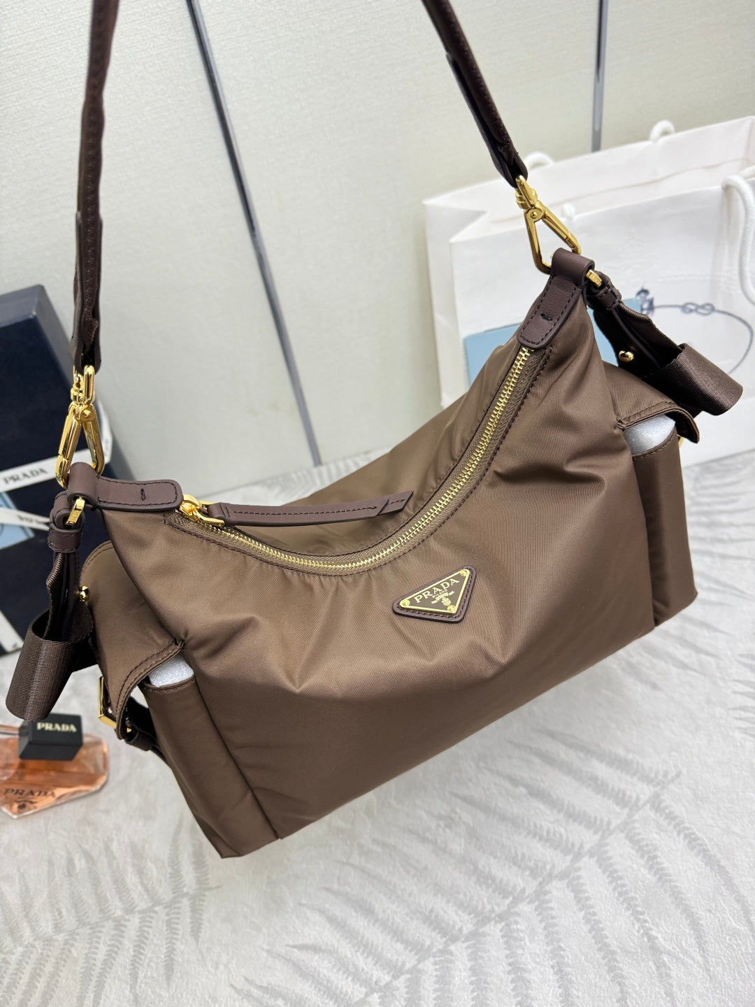 Pra Explorer Bag Brown Nylon 294054
