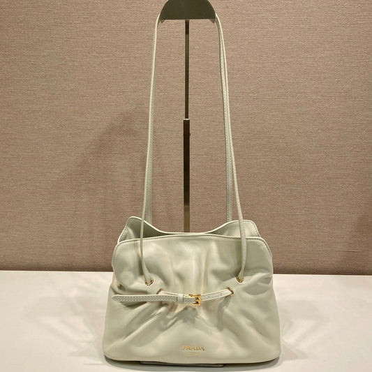 Prada Small Dada 25cm Ivory Nappa Leather