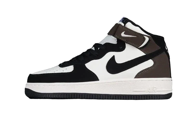Nike Air Force 1 Mid "Black/Brown/White"
