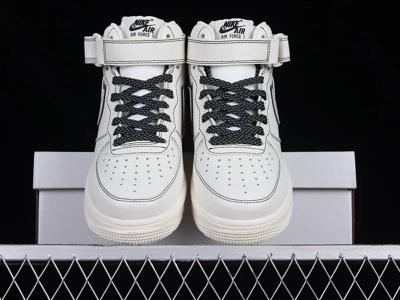 Nike Air Force 1 Mid Reflective "Triple Sail/Black"