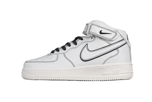 Nike Air Force 1 Mid Reflective "Triple Sail/Black"