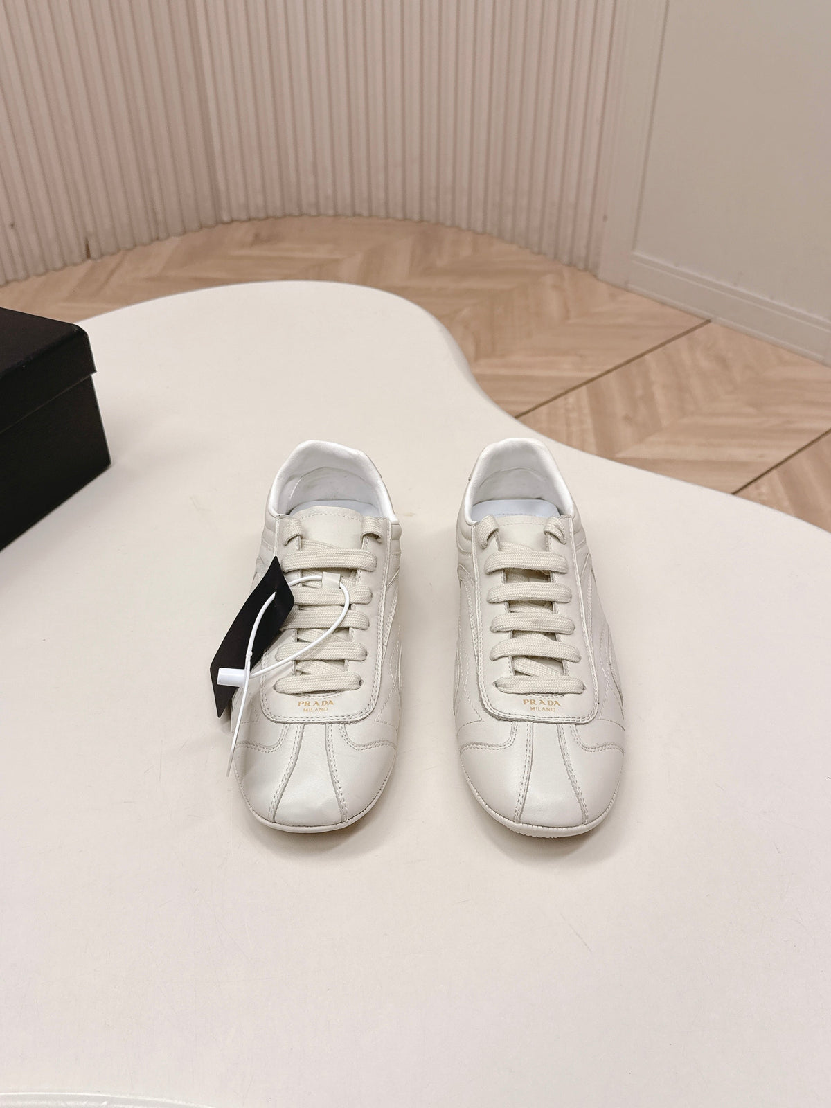 Prada 26ss German Training Off White Leather 644221