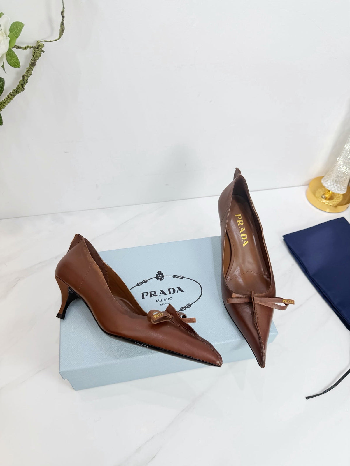 PRA 26SS Pump 55 Brown Cowhide 592407