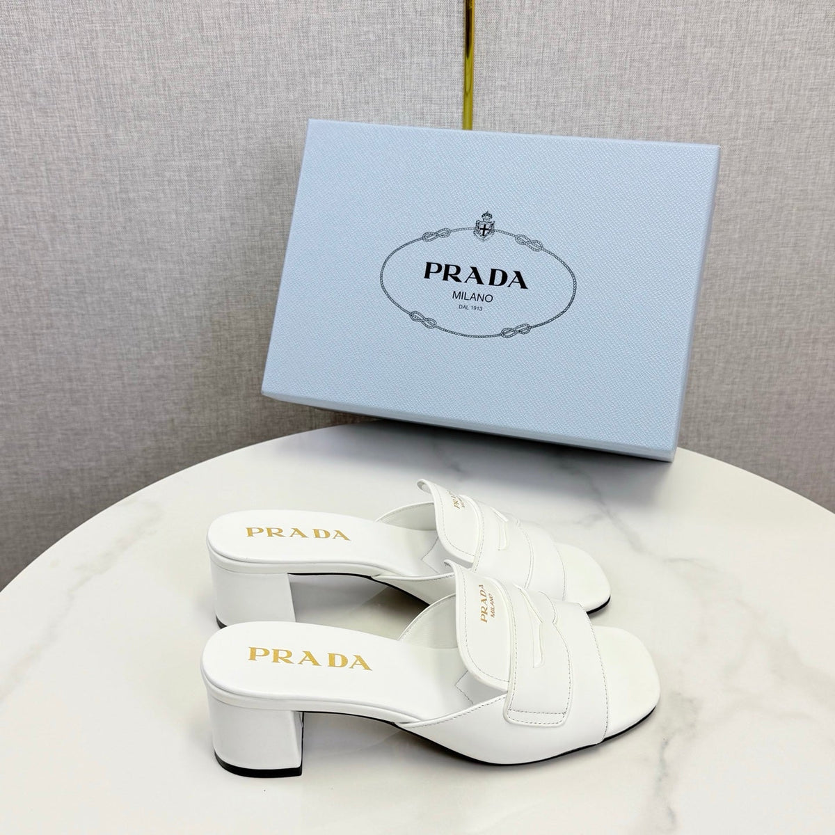 Prada Sandals 4.5cm Black Leather 639957