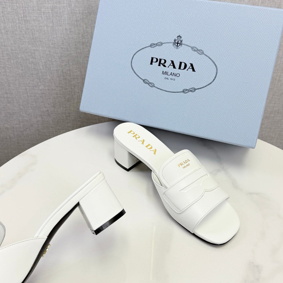 Prada Sandals 4.5cm Black Leather 639957