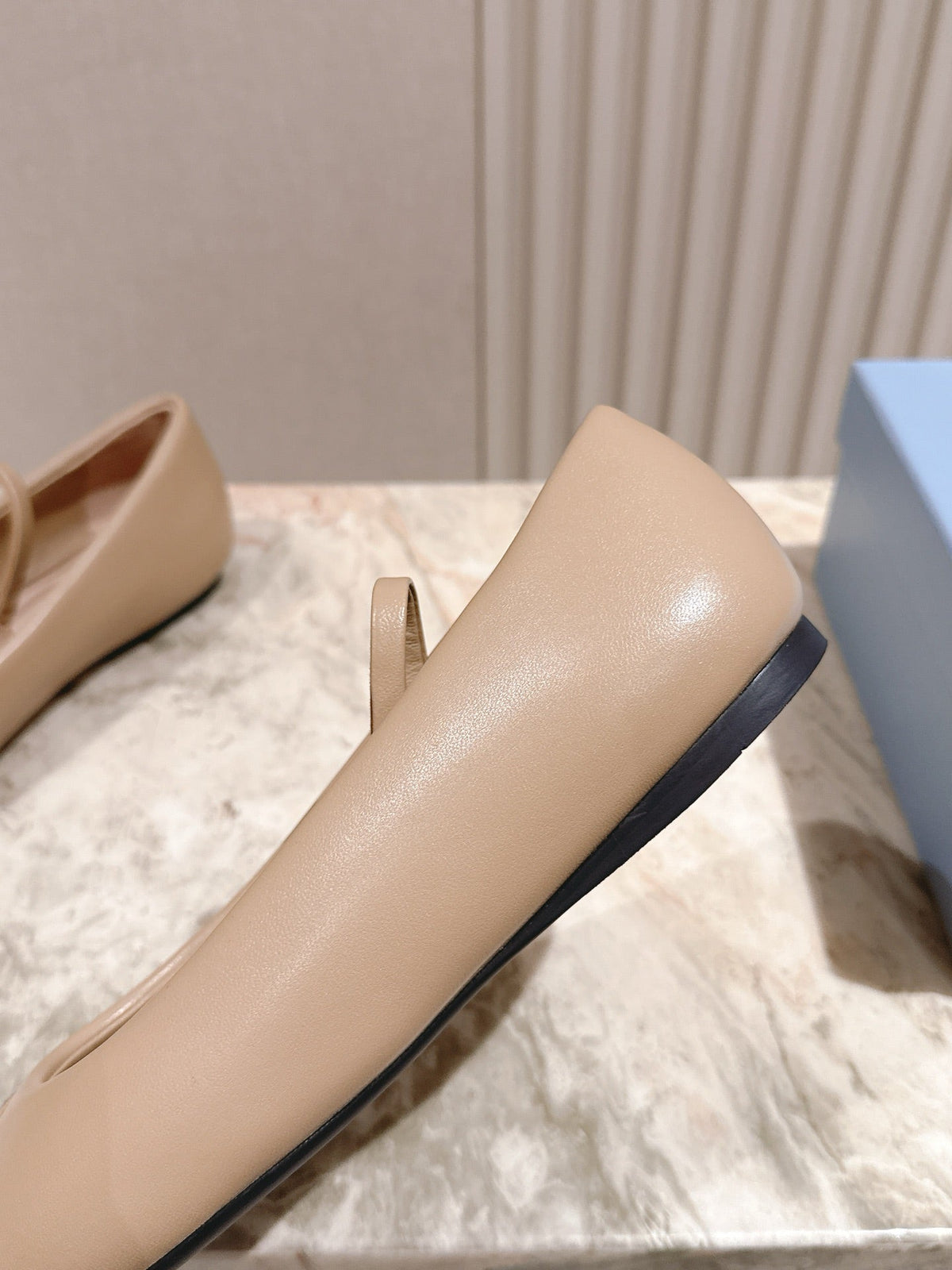 PRA 25s Ballet Flats Beige Cowhide 449717